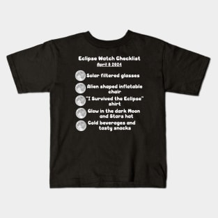 Eclipse Shirt 2024 Eclipse Tshirt Total Solar Eclipse Shirt April 8 2024 Tee Eclipse 2024 Funny Astronomy Gift Solar Eclipse Kids T-Shirt